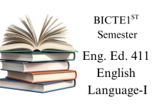 Eng. Ed. 411 English Language-I