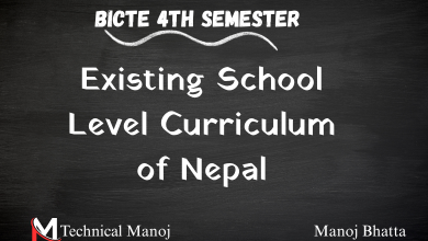 Existing School Level Curriculum of Nepal