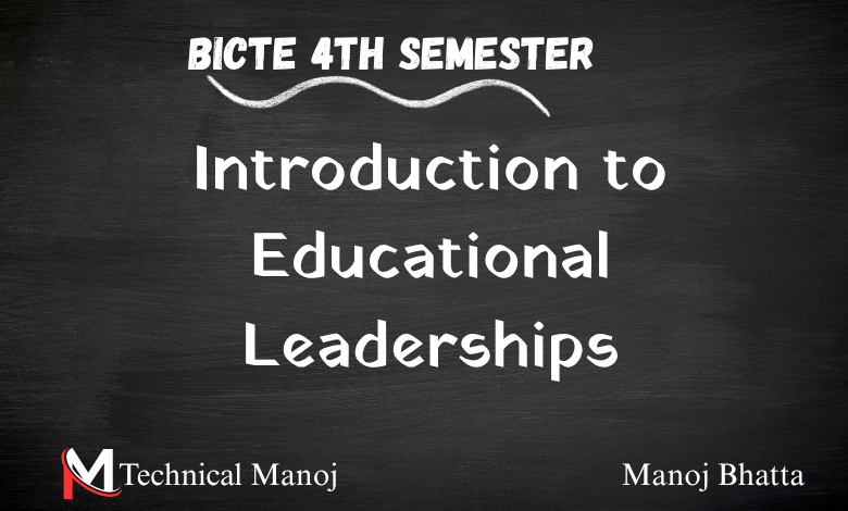 Introduction to Educational Leaderships