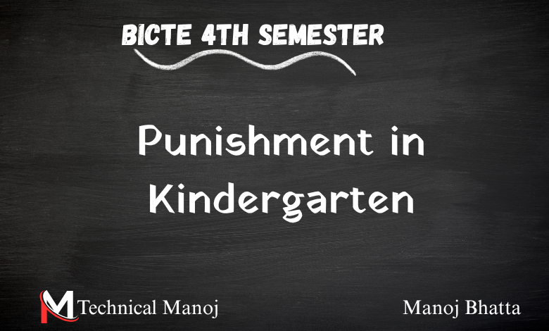 Punishment in Kindergarten